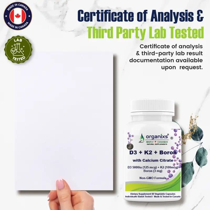 ORGANIXS VITAMIN D3 K2 5000iu BORON_5