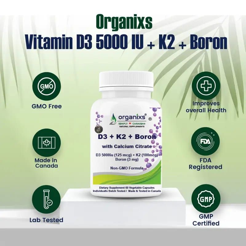 ORGANIXS VITAMIN D3 K2 5000iu BORON_1
