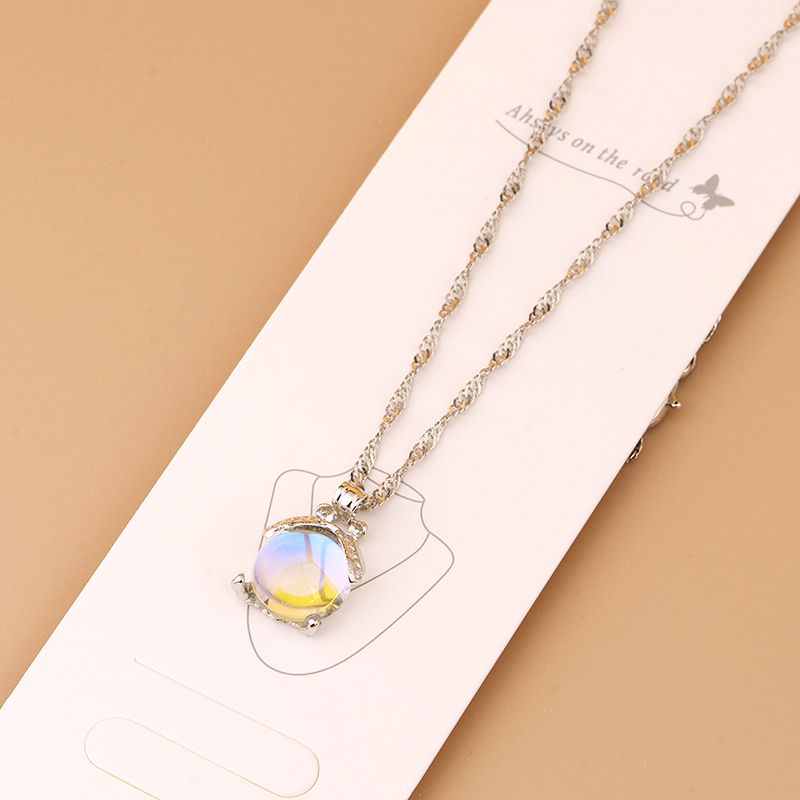 Crystal Ladybug Water Ripple Necklace _0