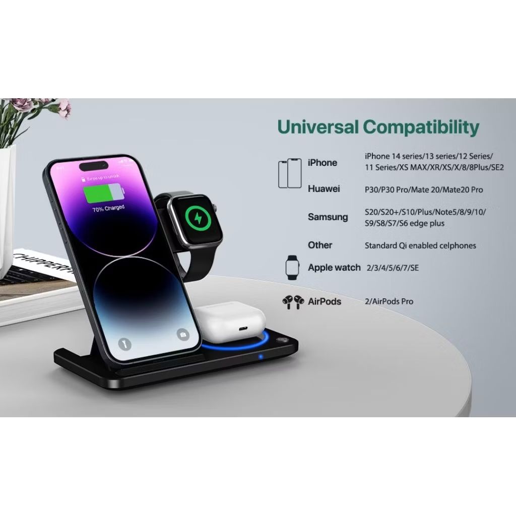 3 in 1 Wireless Charger (Foldable)_3