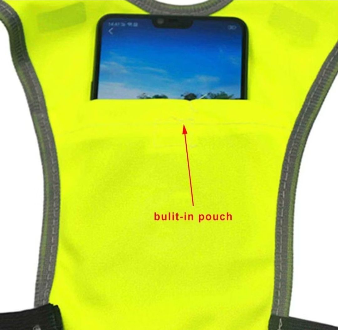 Unisex Jogging Vest Outdoor Protective Vest Night Running Elastic Cycling Safety Reflective Sports Bicycle Harness/Multicolor_6