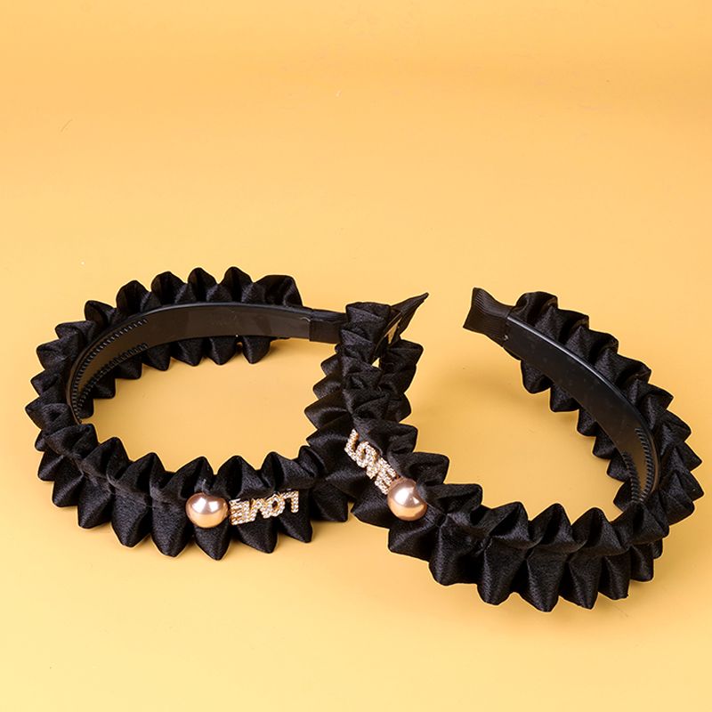 Satin Pleated Lace Accessory Head Buckle_0