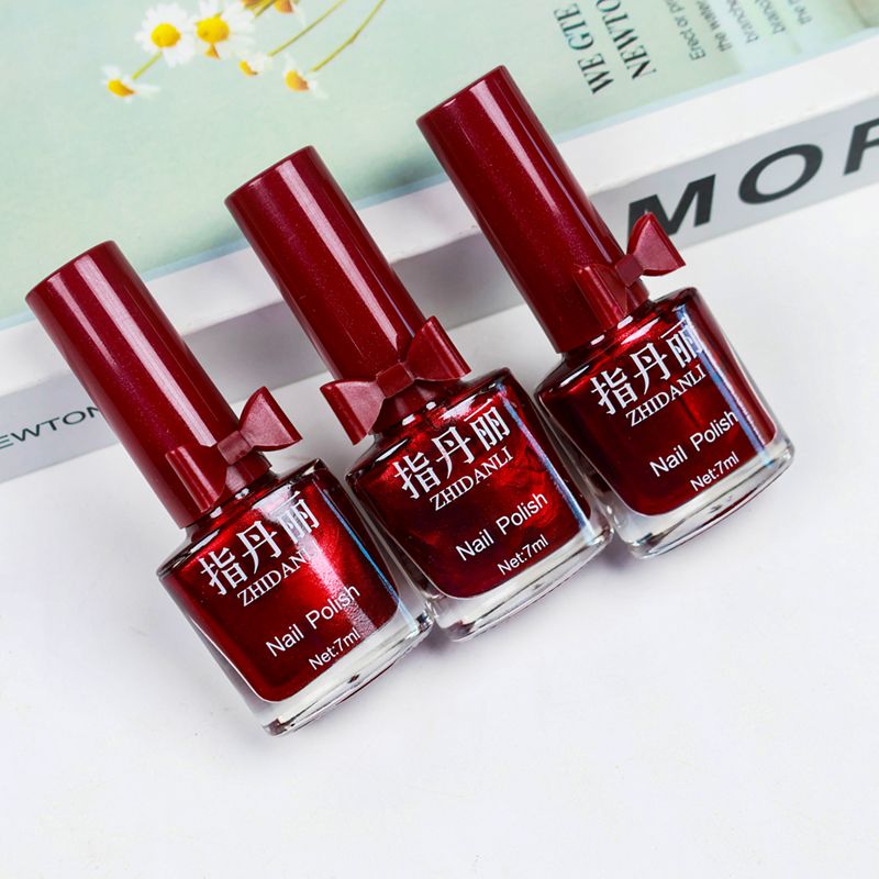 Refers to Danli wine red Nail Polish_0