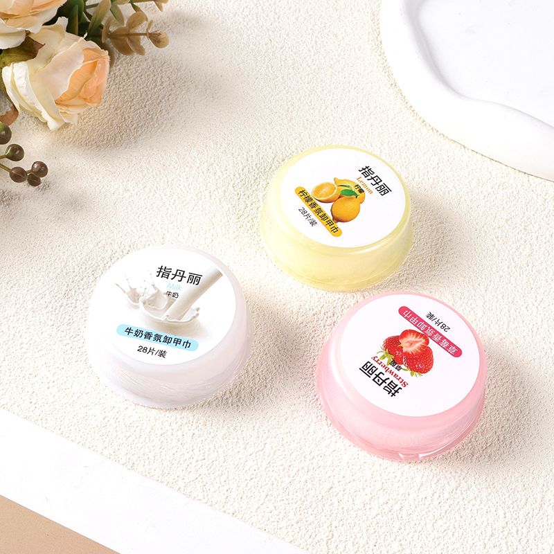 Round box refers to Danli nail removal towel (28p)_1