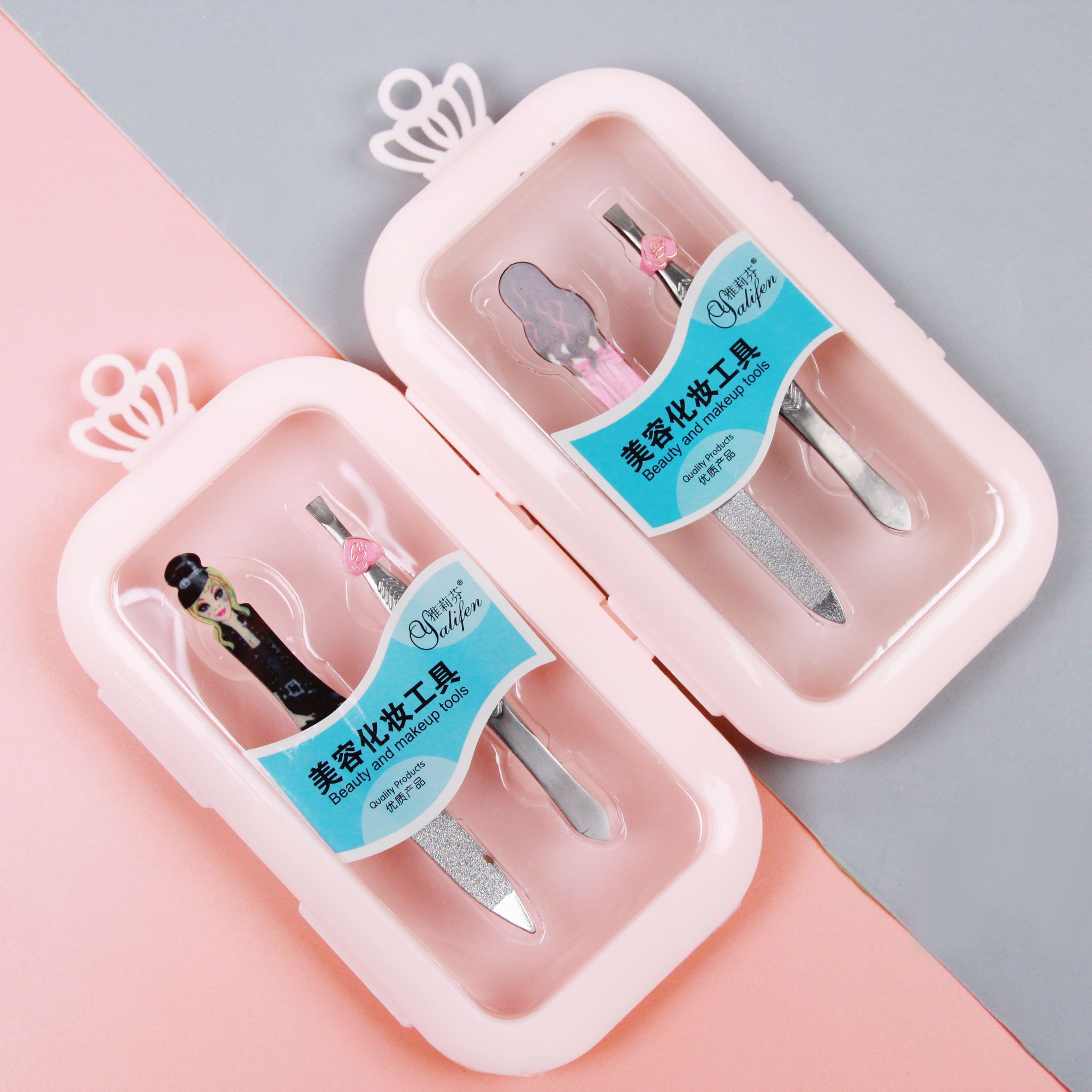 Boxed nail file + eyebrow clip set_0