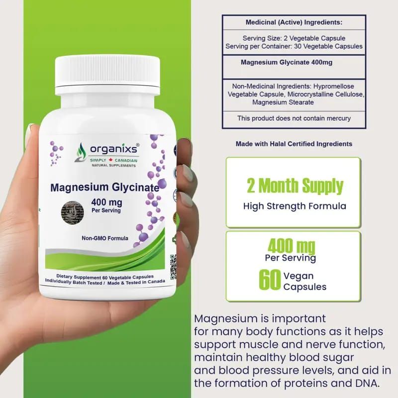 ORGANIXS MAGNESIUM GLYCINATE 400mg_5