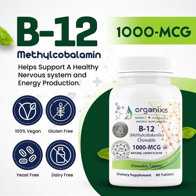 ORGANIXS VITAMIN B12 METHYLCOBALAMIN 1000mcg_1
