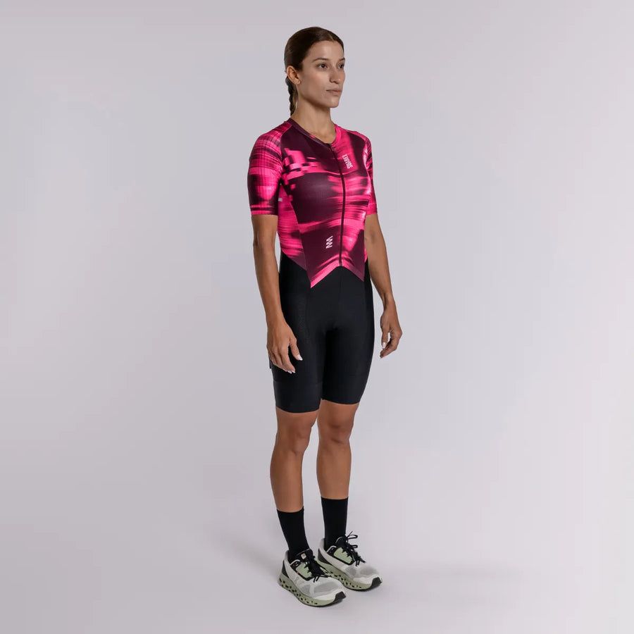 Trisuit Manga Corta Cierre Completo Pro Mujer (AEROTRI BERRY 2.4)_2