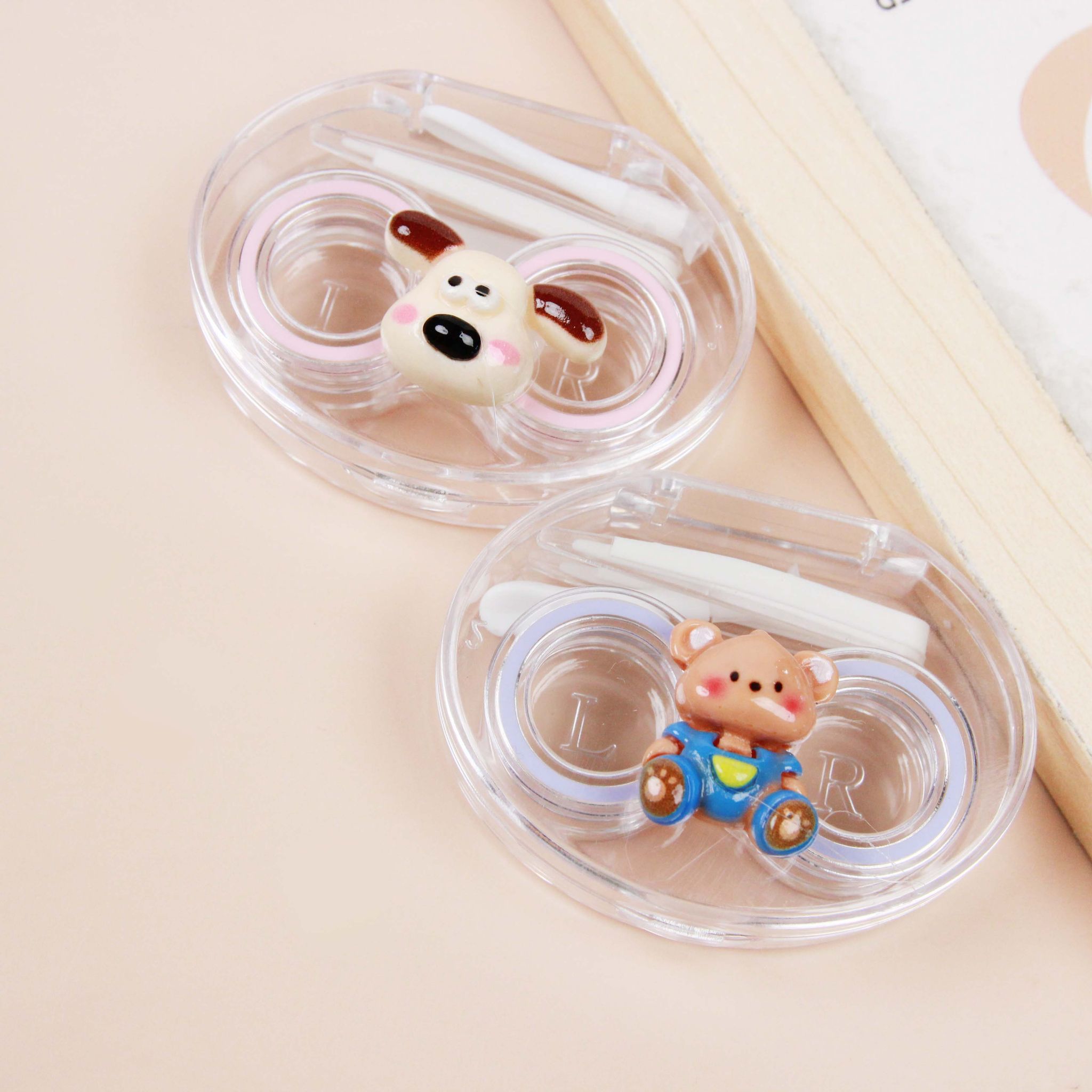 Resin Half Sphere Screw-Free Beauty Lens Case_0