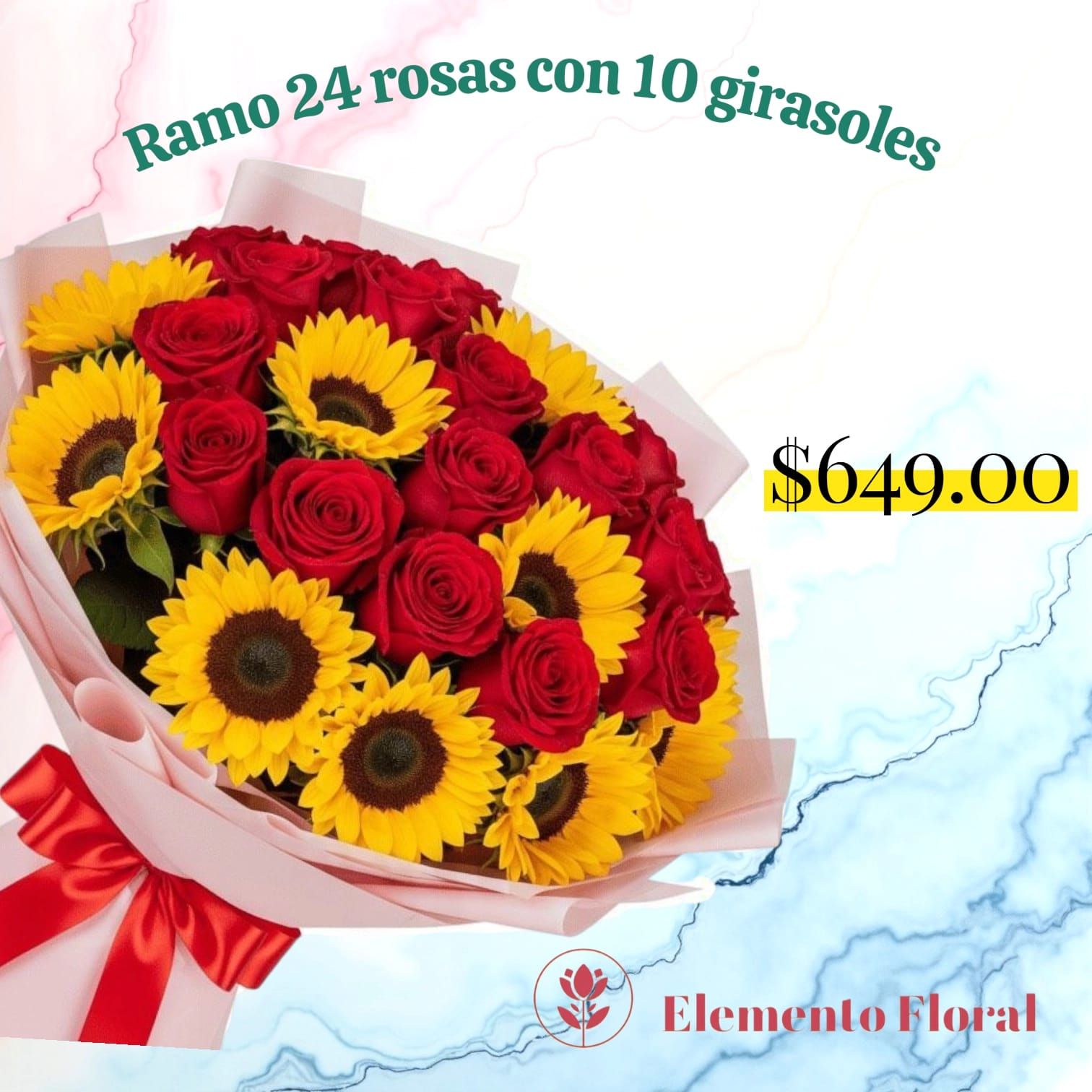 RAMO DE 24 ROSAS Y 10 GIRASOLES_0