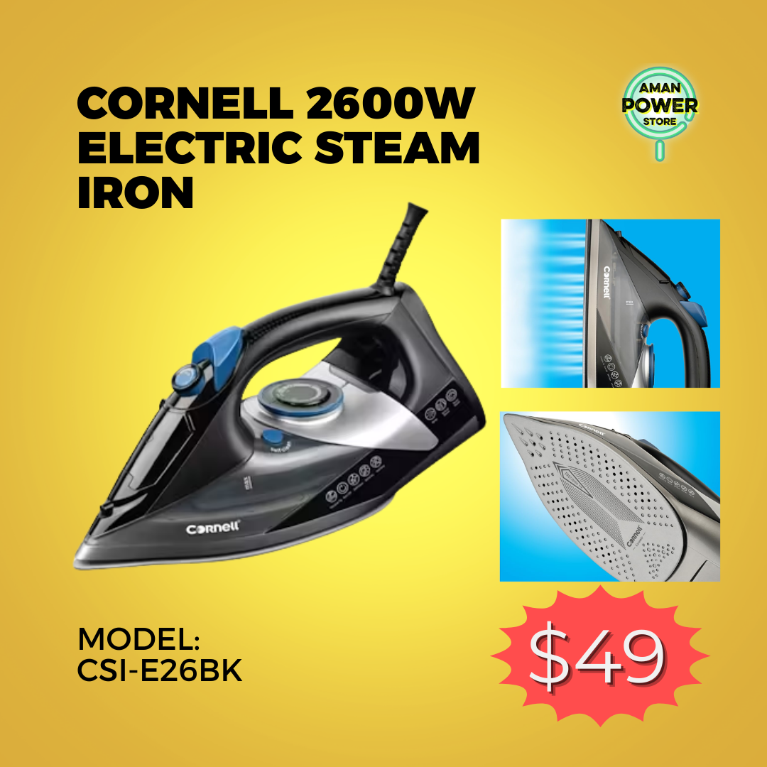 Cornell 2600W Electric Steam Iron CSI-E26BK _0