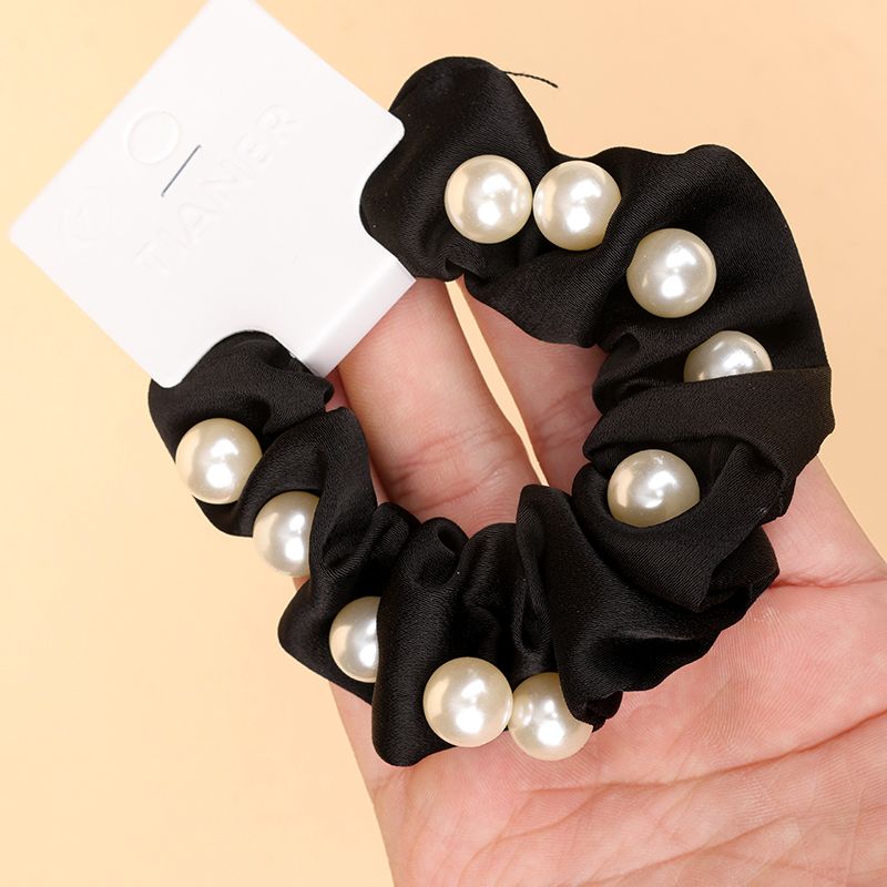 Boxed black beaded large intestine ring_0