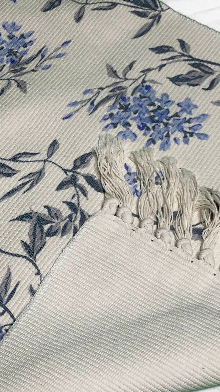Sheila Blue Cotton Rug SET | (60*90 + 60*130cm) CODE: K929_1