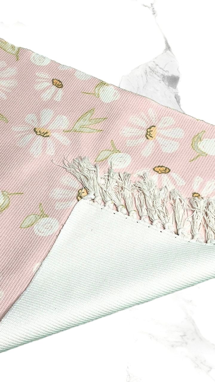 Blush Cotton Rug SET | (50*80 + 60*130cm)  CODE: K931_1