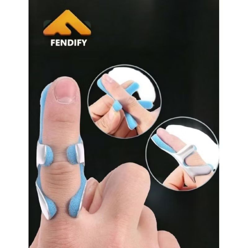 Adjustable Finger Splint: Frog Phalanx Corrector for Injury Recovery/ 2pcs_1