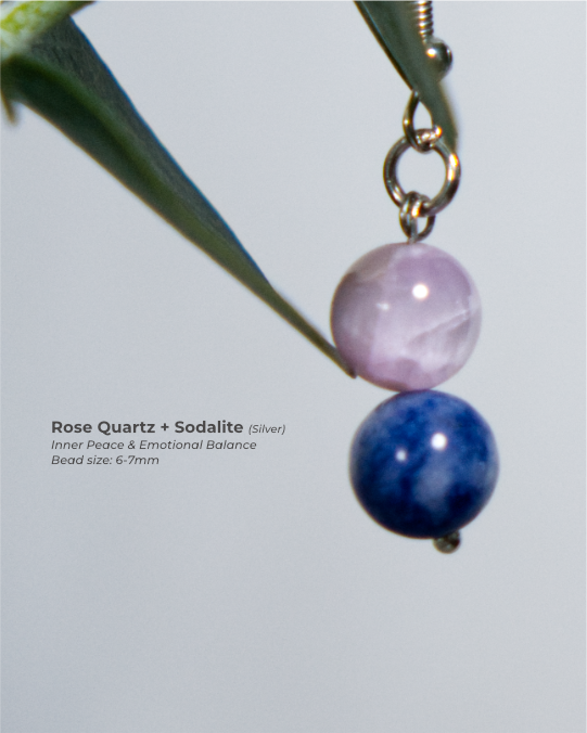 Rose Quartz + Sodalite (Silver)_0