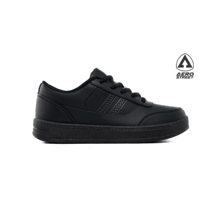 Sepatu Aerostreet 31-36 Airstrike [Full hitam]_0