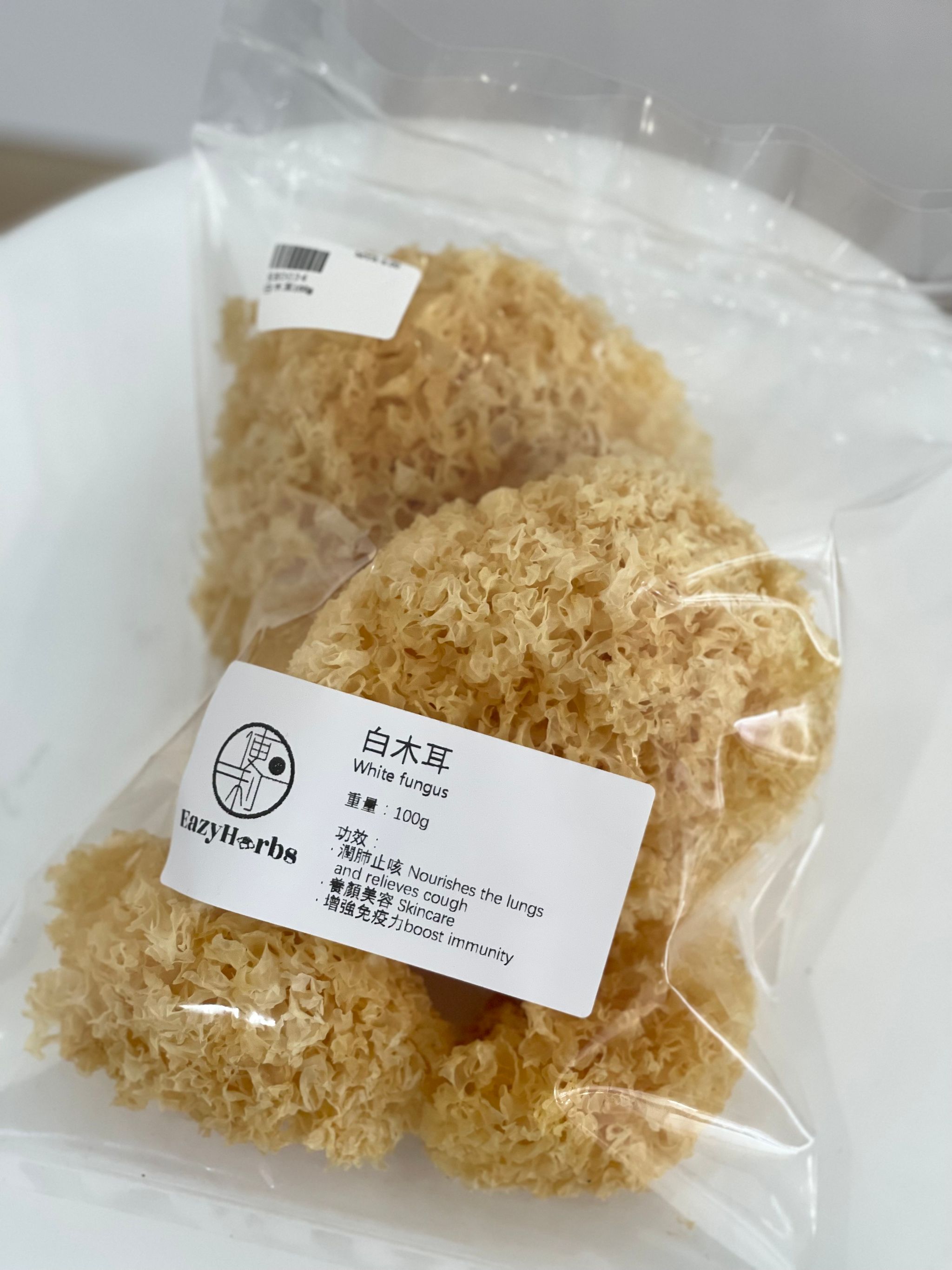 Snow Fungus (White Fungus) 白木耳 100g_0