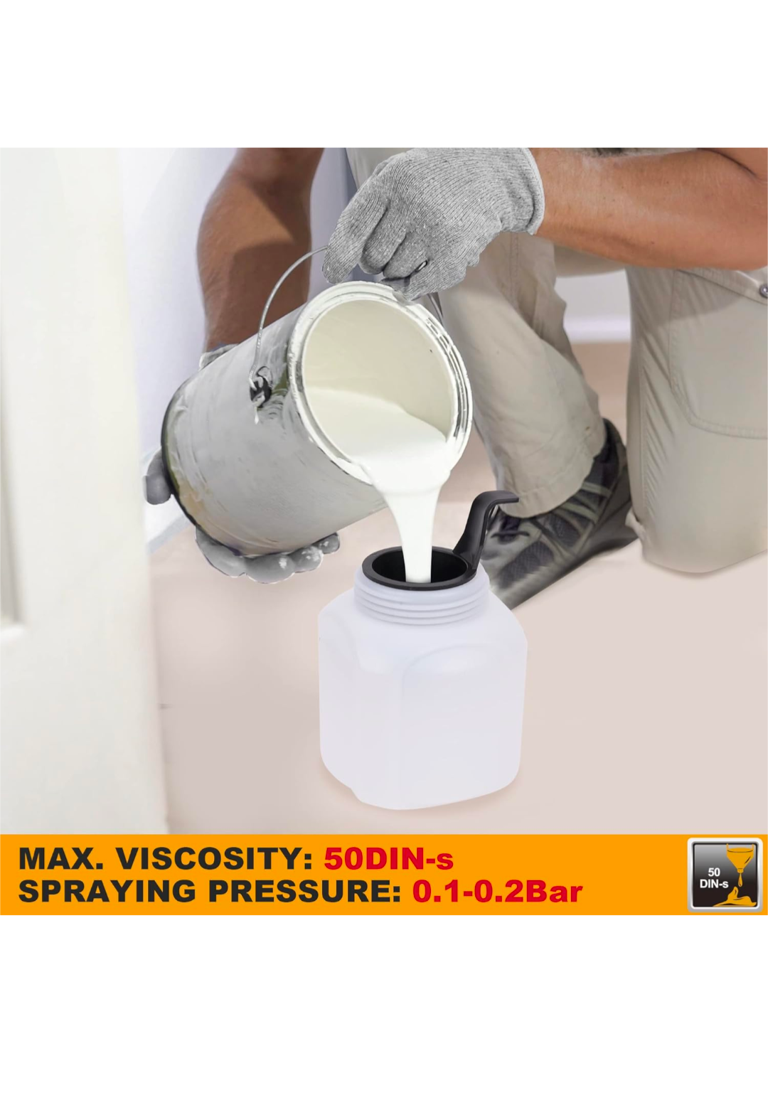 Ingco 550W Paint Sprayer (0.8L, Yellow) – Global Premium Edition by FlexTrade  _2