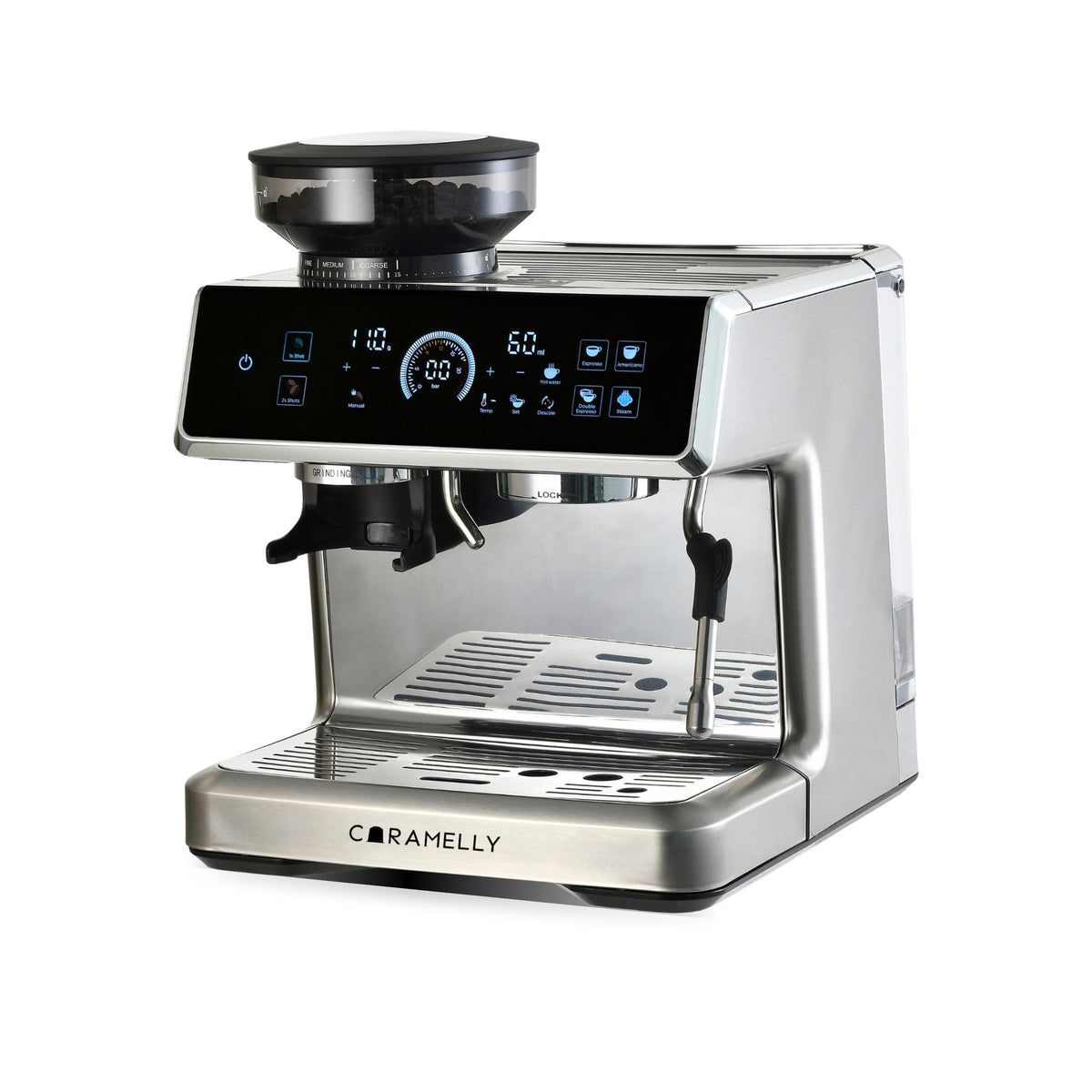 Caramelly Latte Touch Coffee Machine with Precision Grinding & Touchscreen – Global Premium Edition by FlexTrade  _0