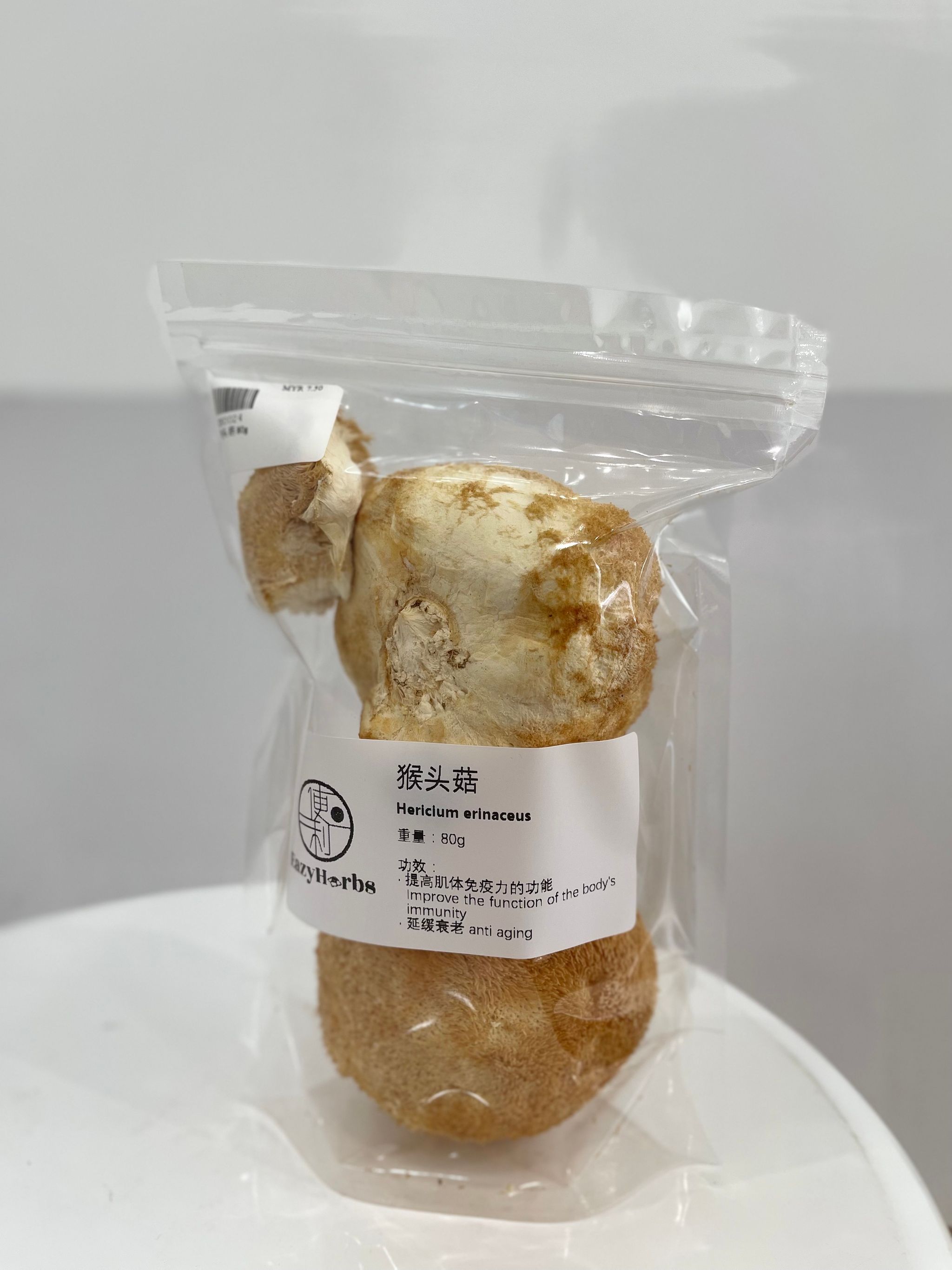 Lion’s Mane Mushroom (Large) 猴头菇(大) 80g_0