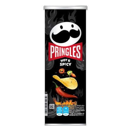 PRINGLES HOT & SPICY POTATO CHIPS 102G_0