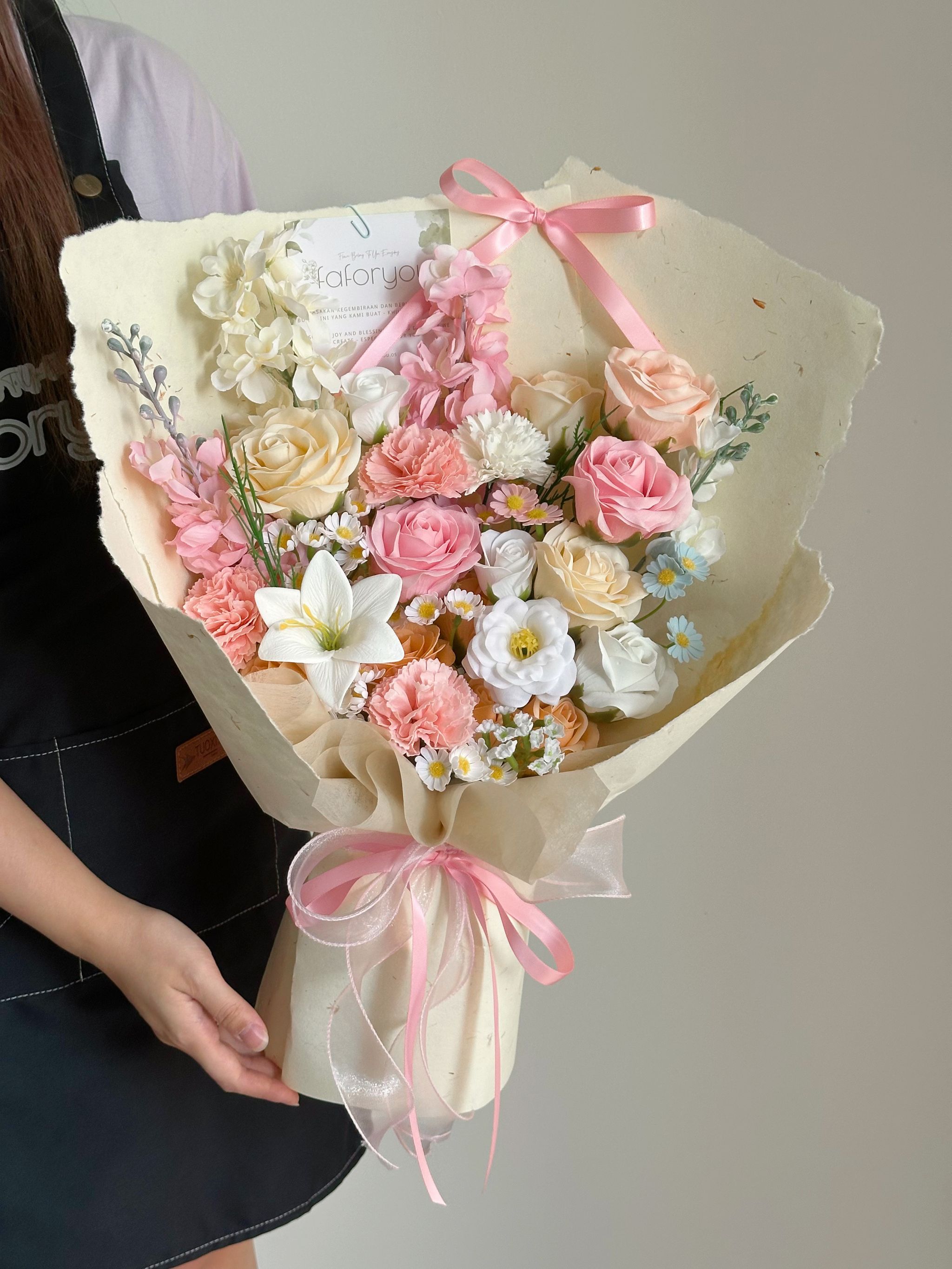 Soap Flower Mixed Bouquet ｜田园风混搭花束_2