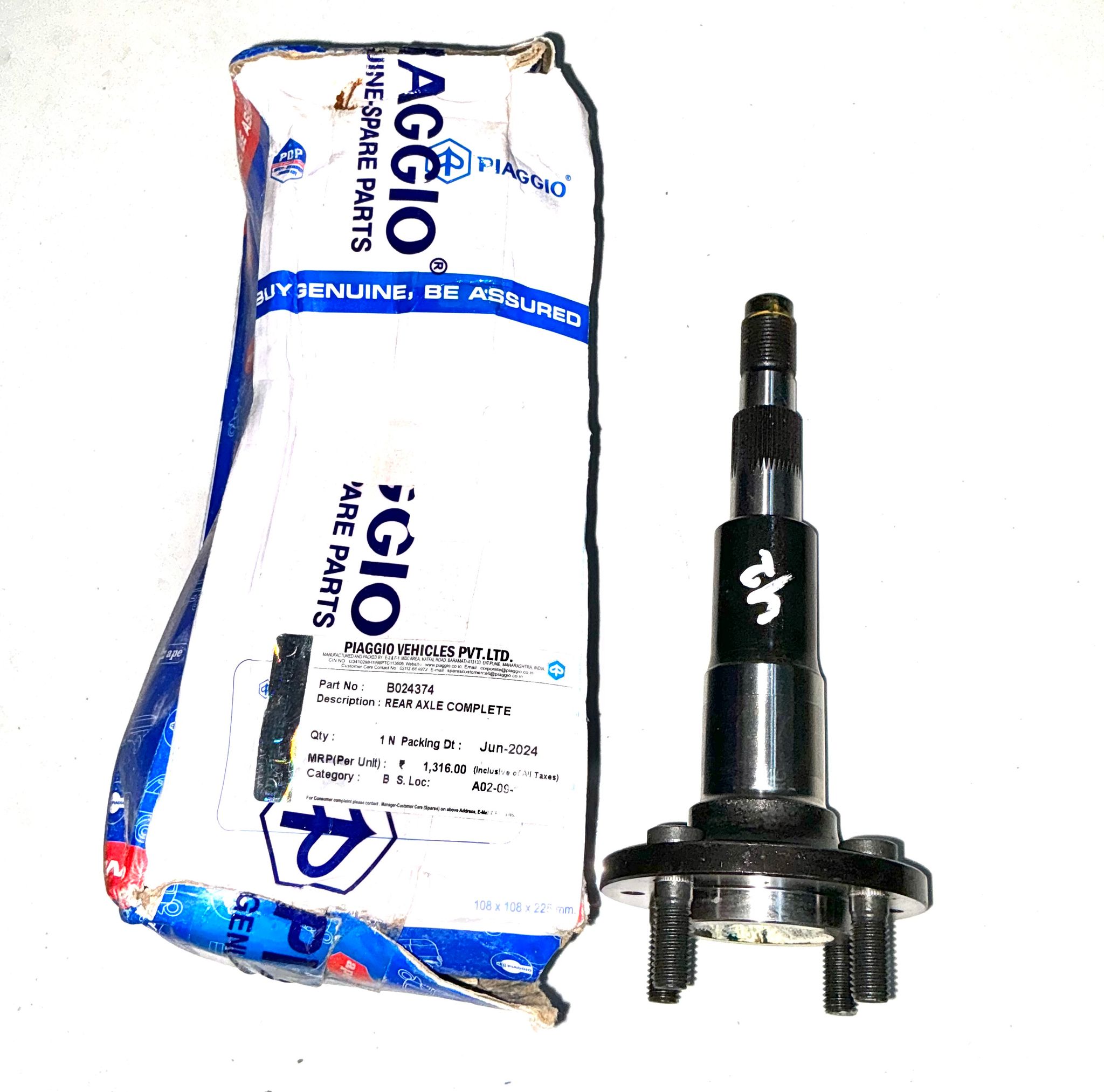 Rear Axle Complete B024374_0