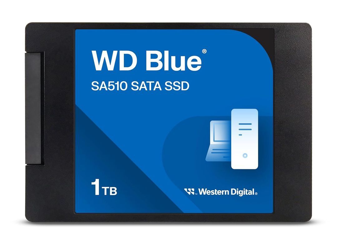 WD 1TB Blue SA510 SATA Internal SSD - SATA III 6 Gb/s, 2.5"/7mm, Up to 560 MB/s - WDS100T3B0A_0