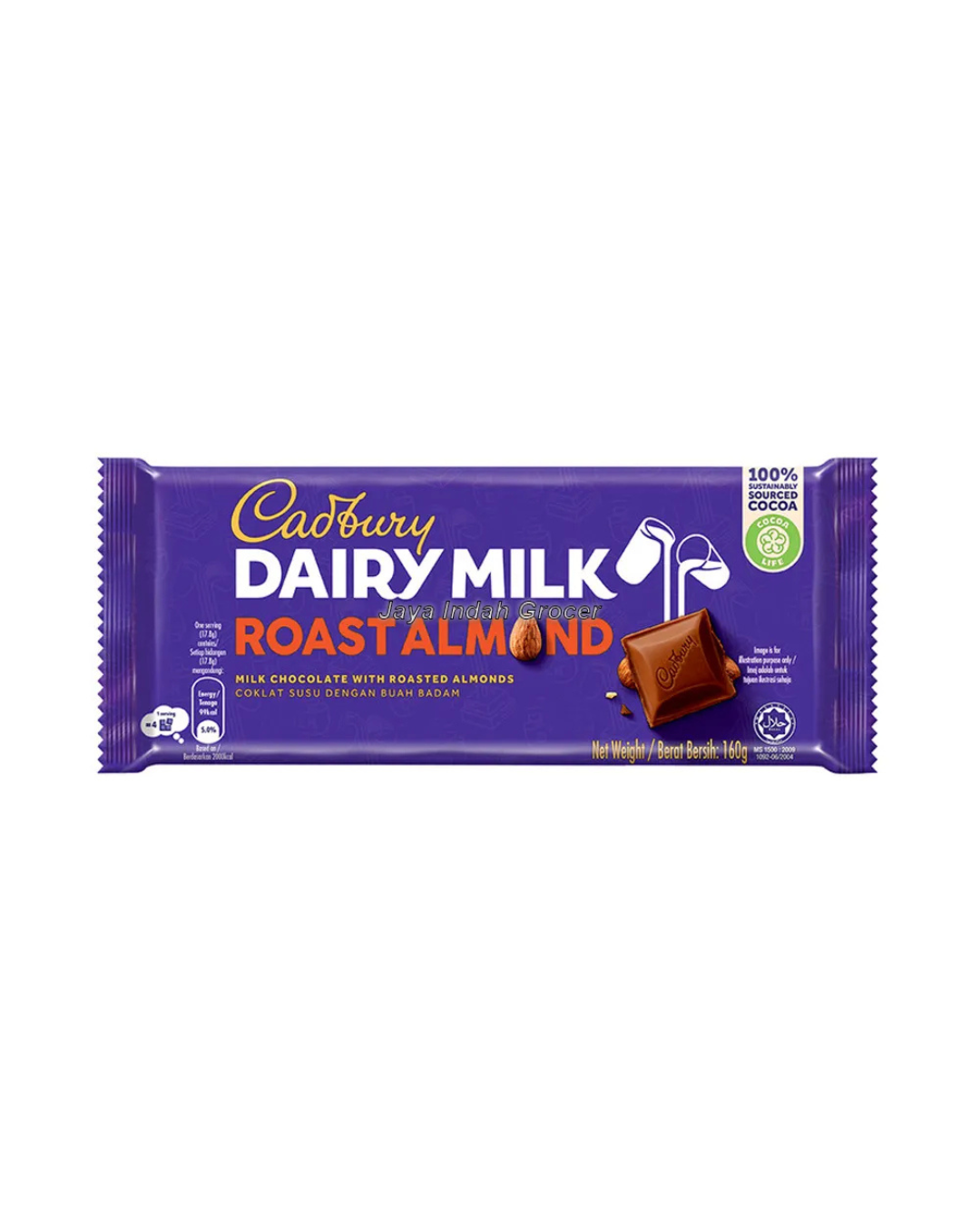 Cadbury Dairy Milk Roast Almond 6 X 12 X 160G (1 Carton)_0