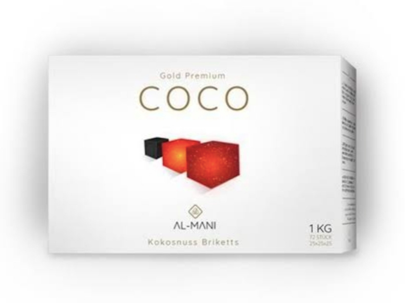 Al - Mani Gold Premium - Coconut Coals 72 pc XL_0