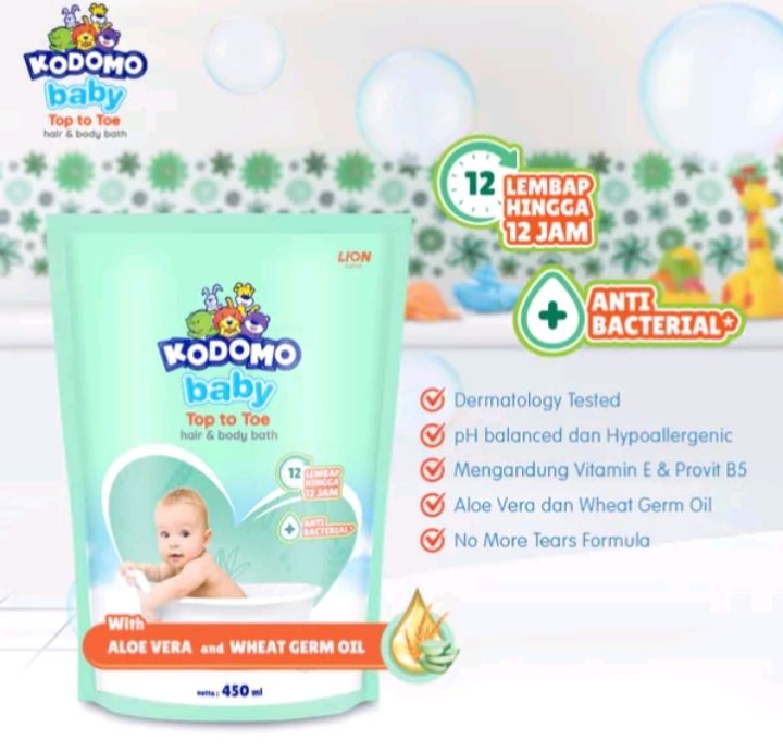 Kodomo Hair & Body Bath Refil 450ml_0