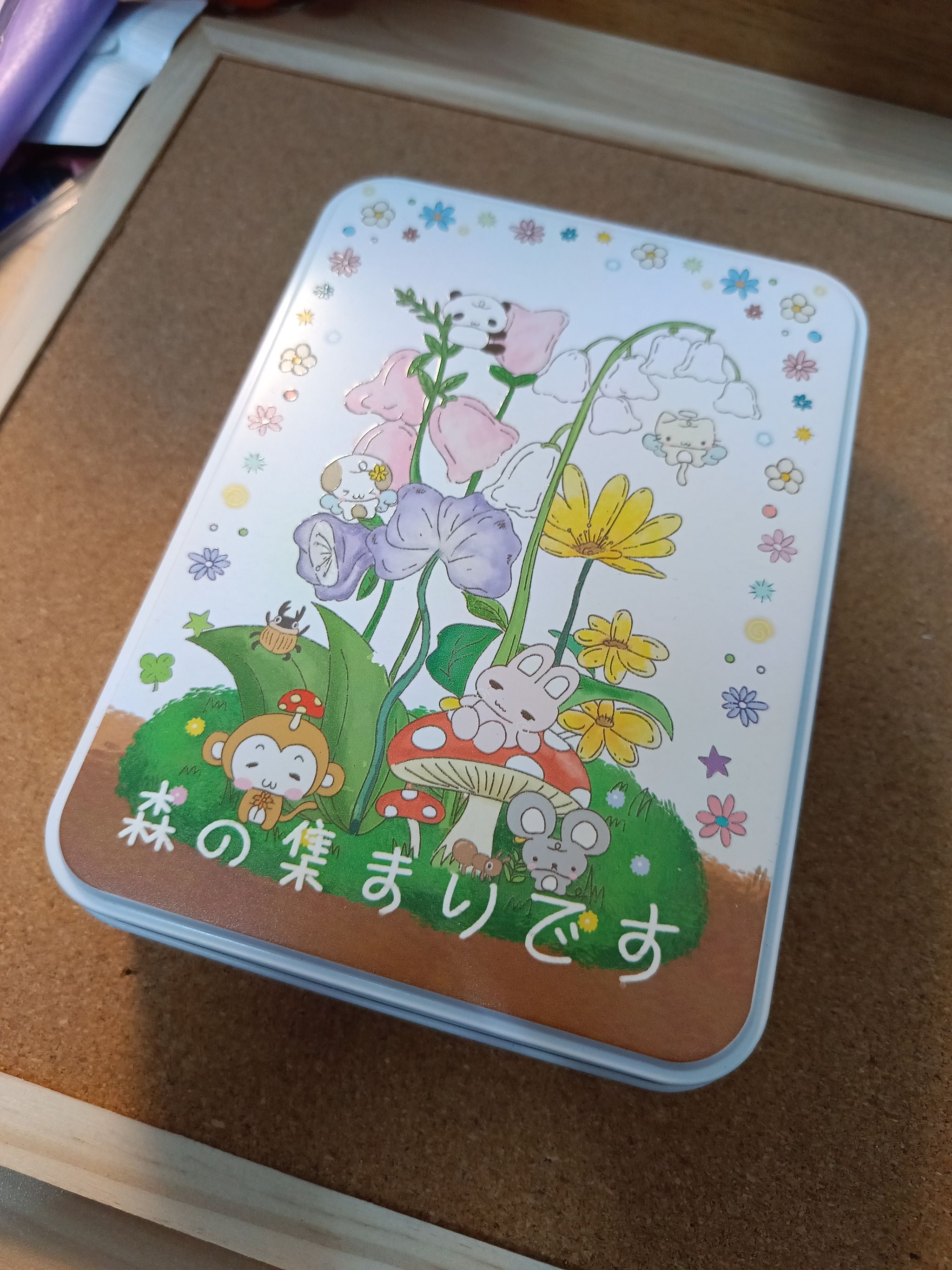 Kawaii Haru Theme Tin Box Original Design - 卡哇伊春天主题开窗收纳铁盒_2