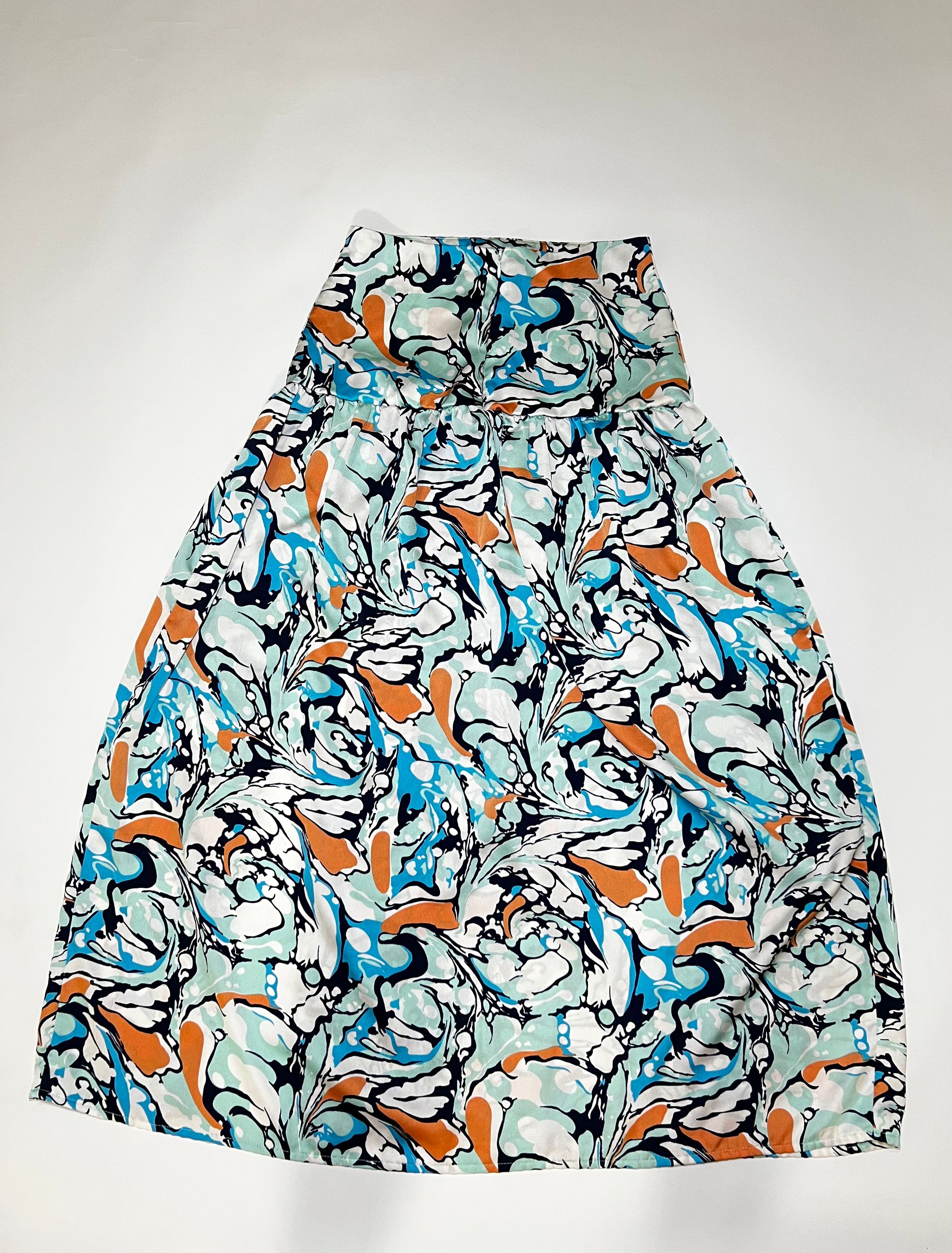 Falda midi estampada multicolor - Size L_1