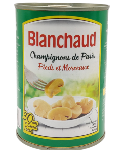 Champignons De Paris Pieds et Morceaux 390g_0