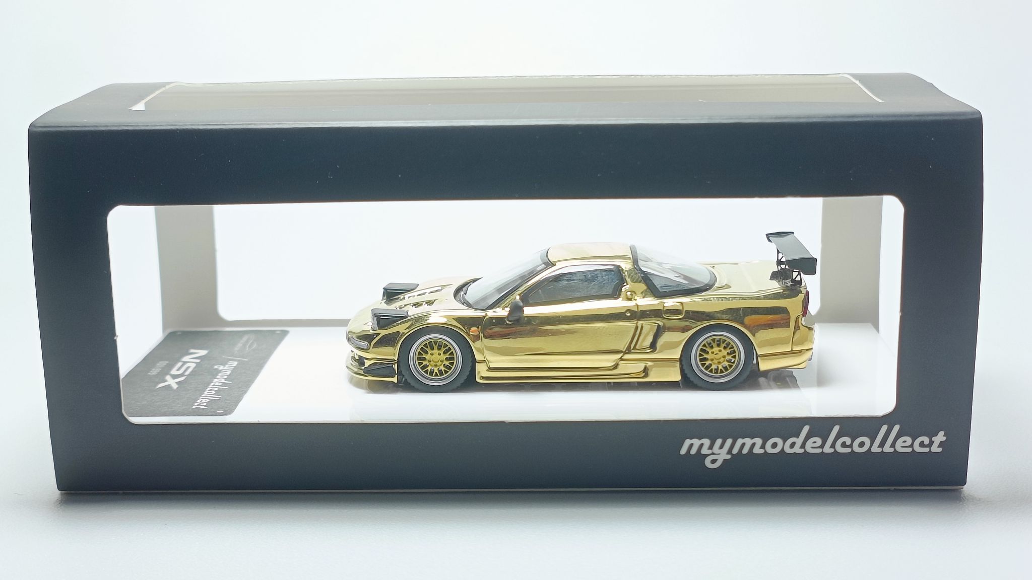 MODEL COLLECT 1/64 HONDA NSX NA1 - CHROME GOLD_0