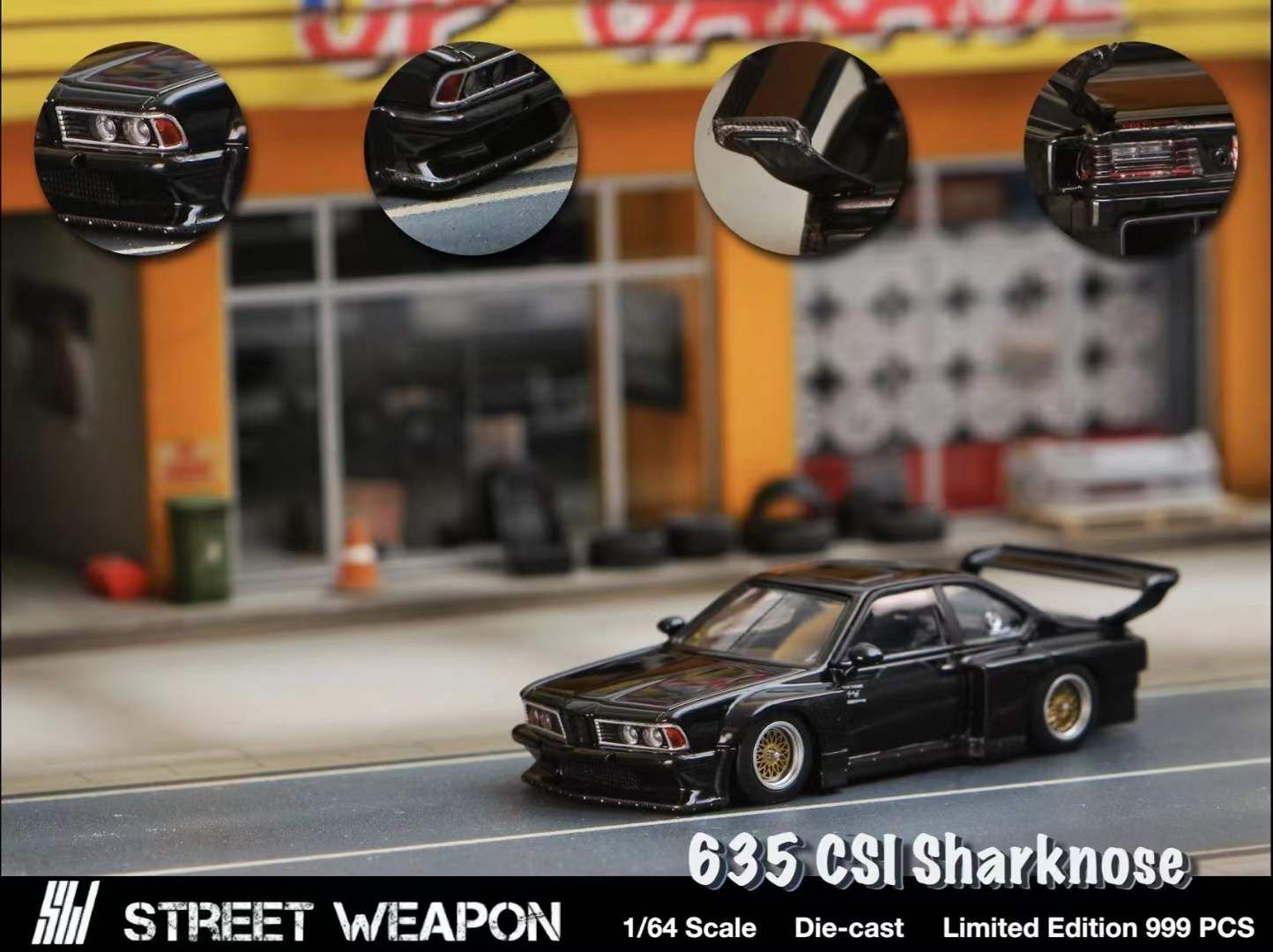 STREET WEAPON BMW 635Ci SHARKNOSE - BLACK_0