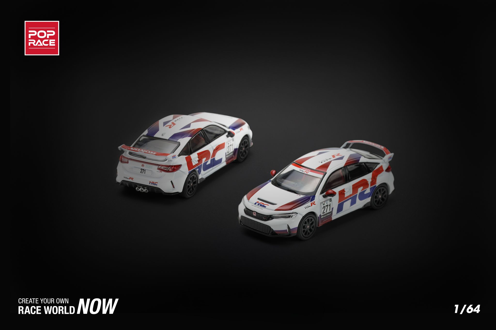 POP RACE MODEL 1/64 HONDA CIVIC TYPE-R (FL5) TCR - HRC_0