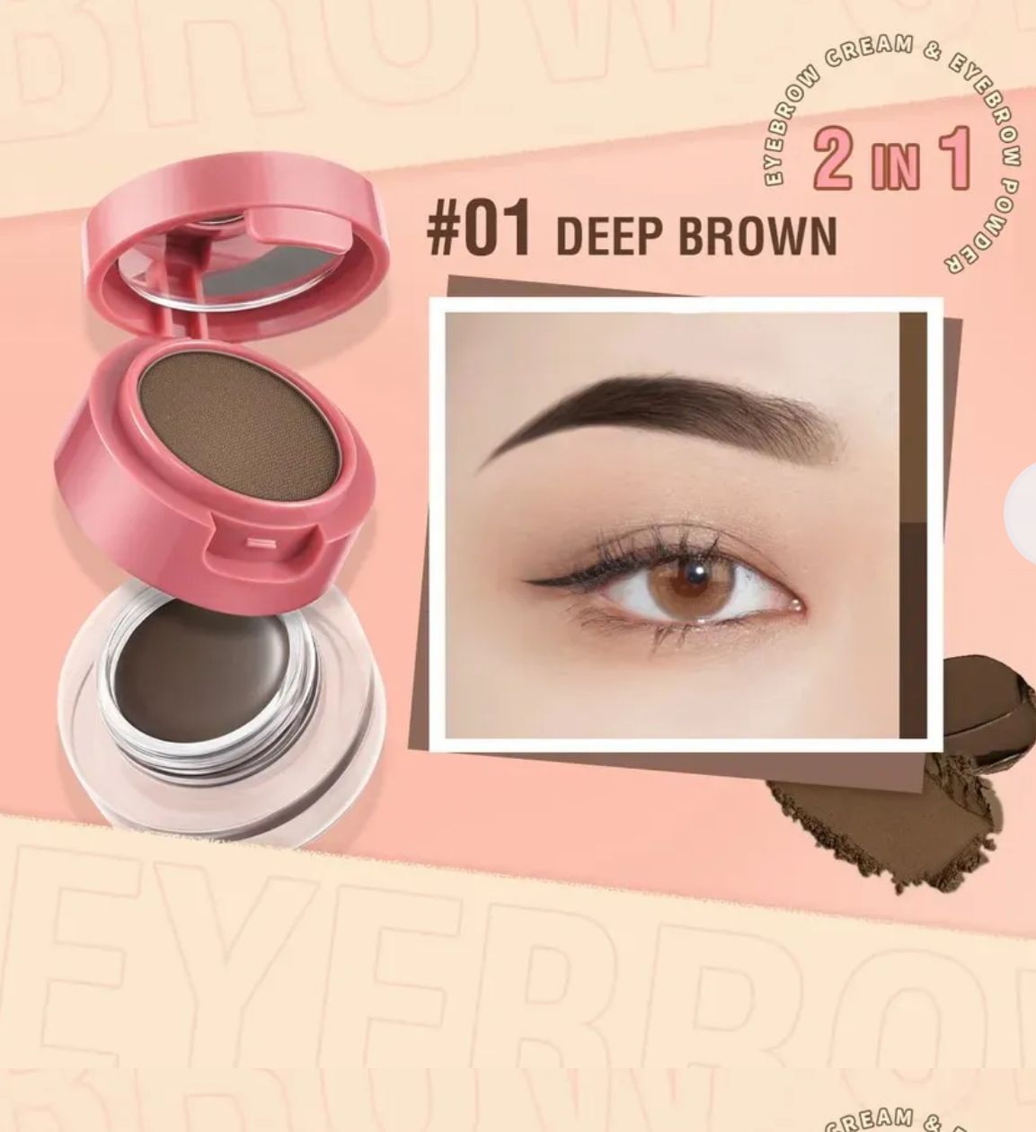 Eyebrow gel & powder kit بنك فلاش كت جل حاجب_3