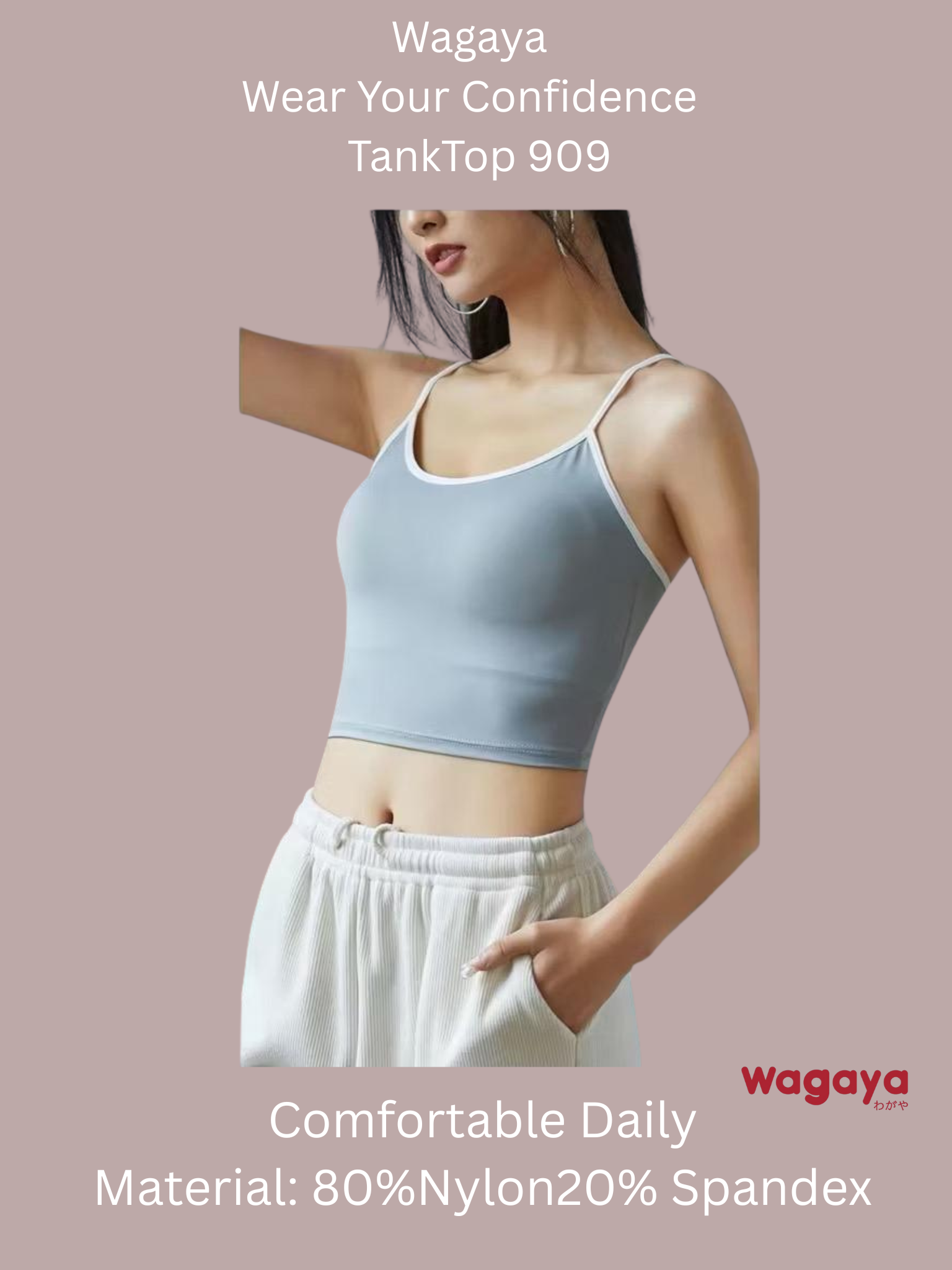 Wagaya Croptop Tanktop 909  High Quality CUP B Dan C_0