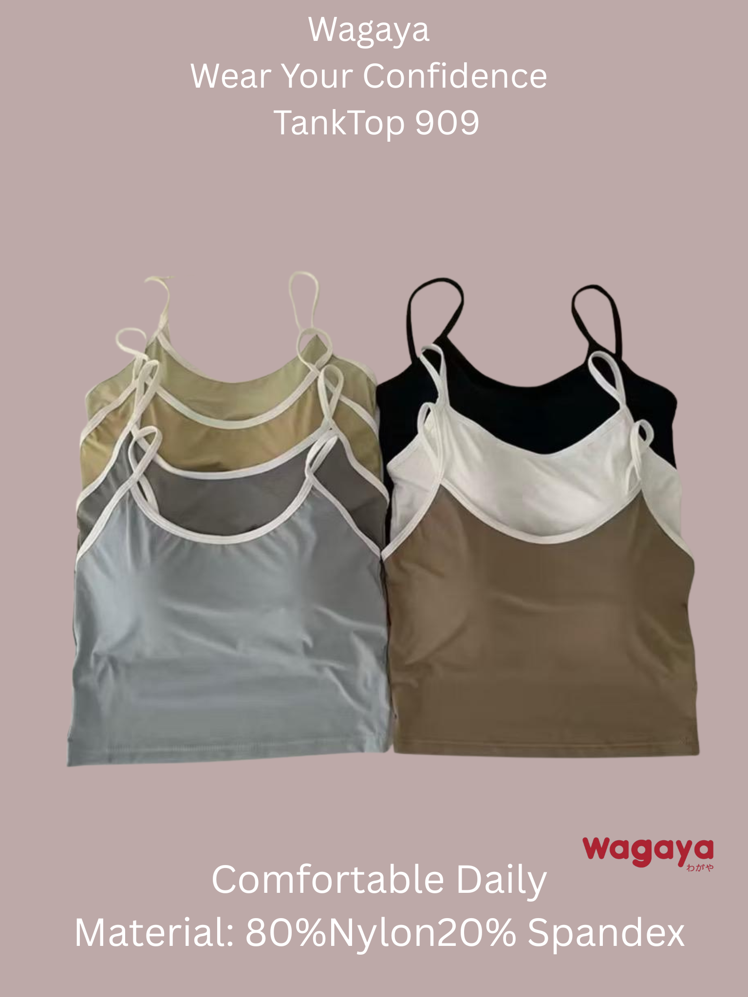 Wagaya Croptop Tanktop 909  High Quality CUP B Dan C_3