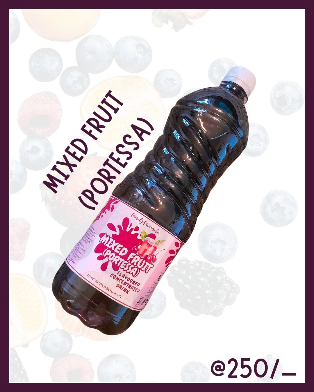 Mixed fruit (portessa) concentrated drink 1l_0