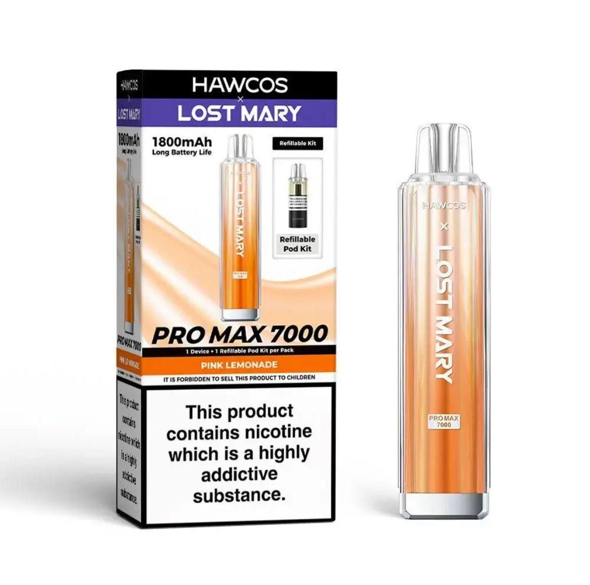 Lost Mary hawcos 7000 kit pink lemonade 10 per case _0