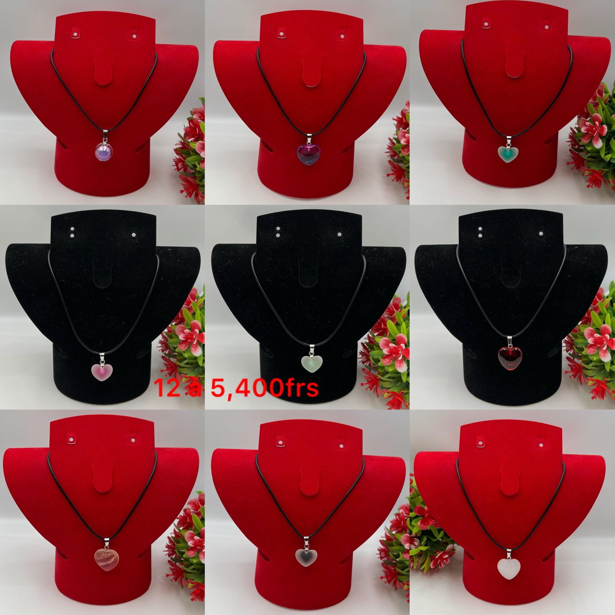 Collier cœur de pierre_0