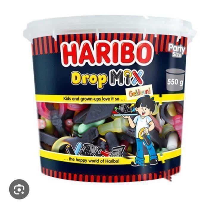⭐️REDUCED PRICE⭐️ 2 cases Haribo drop mix silo 6x550g  BBE 05/25 non uk txt _0