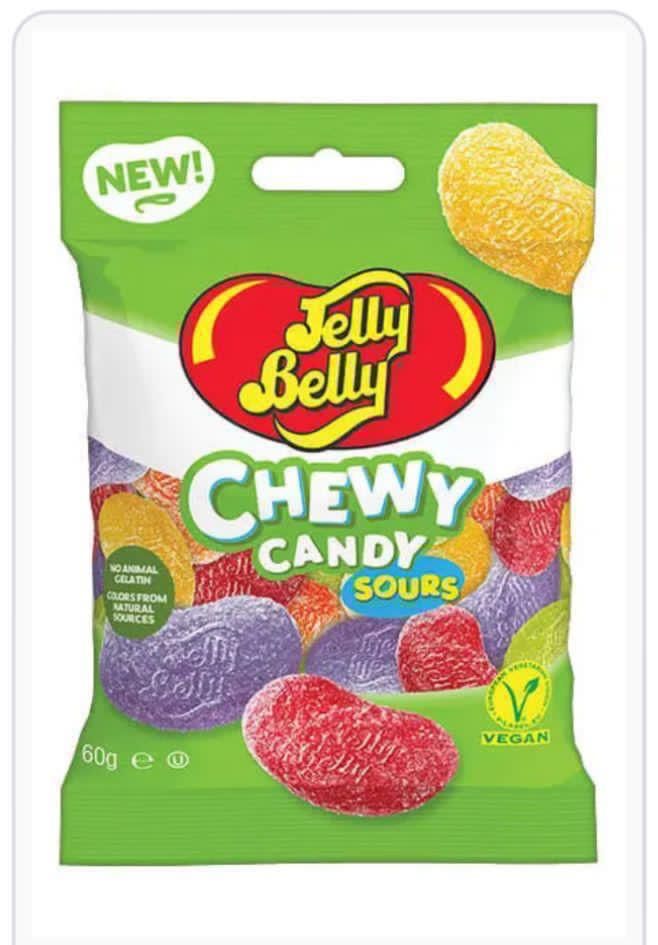 ⭐️REDUCED PRICE⭐️  2 cases Jelly belly sour chews 2x12x60g BBE 15/09/25 _0