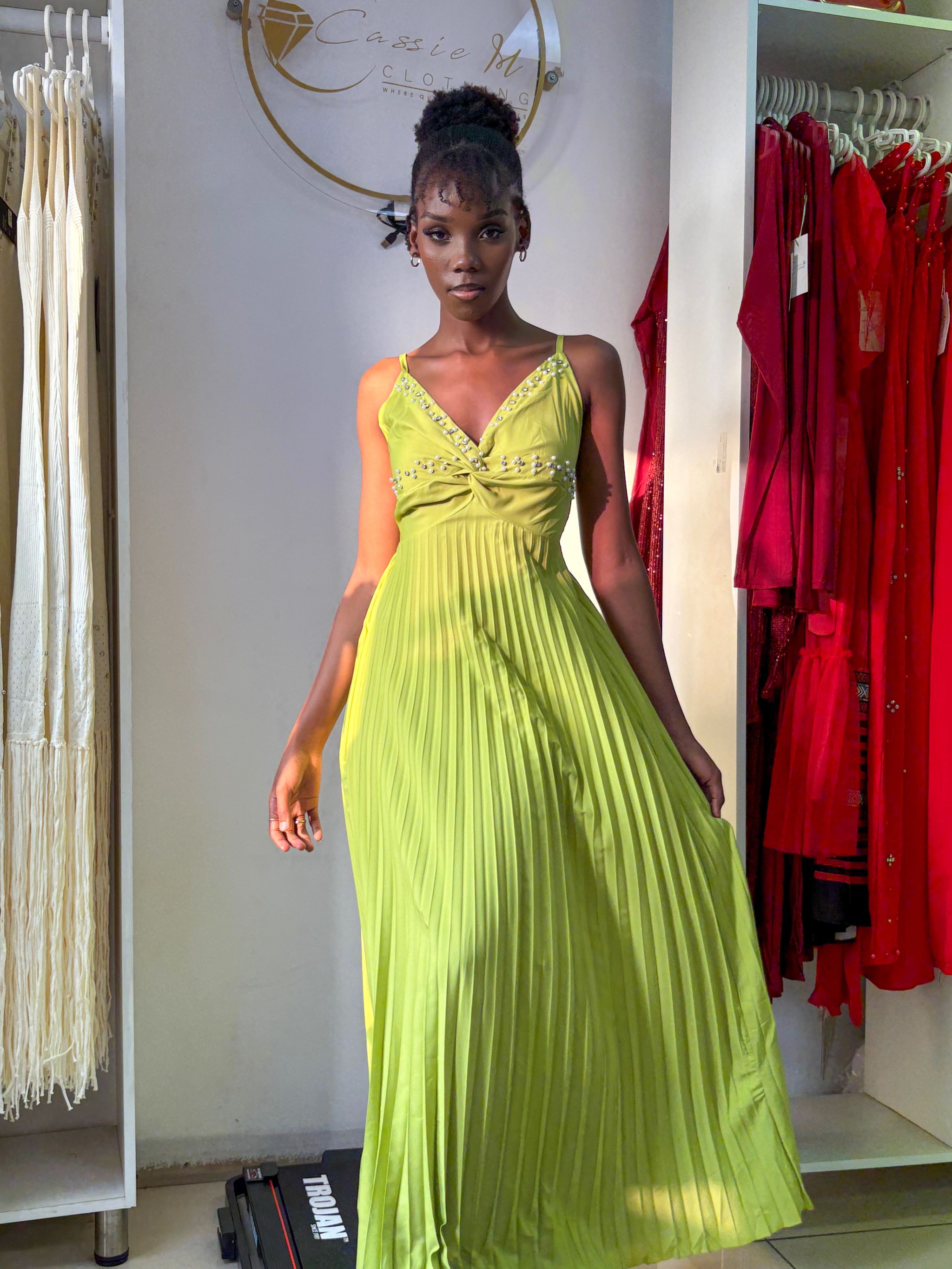 Crystal pleated maxi_0