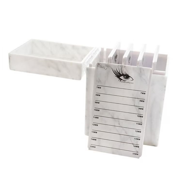 5 Layers Acrylic Eyelash Storage Box Marble_0