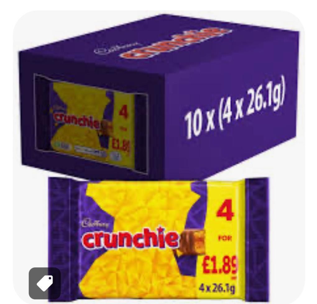 2x Cadbury Crunchie £1.89pm  10x4pk BBE 12/11/25 _0