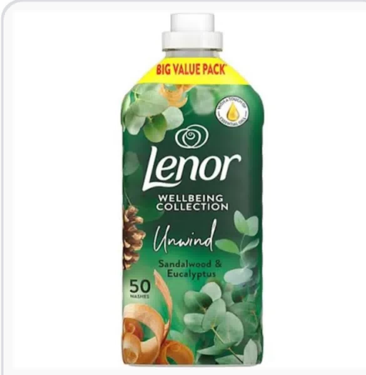 2 cases Lenor conditioner sandalwood & eucalyptus 50wash  6x1650ml _0